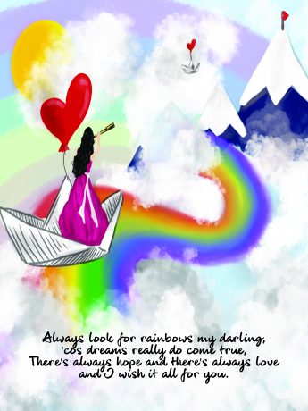 Inspiration Range Rainbow Print